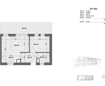 2-izbový byt s terasou v novostavbe, Priekopnícka ul., už staviame 