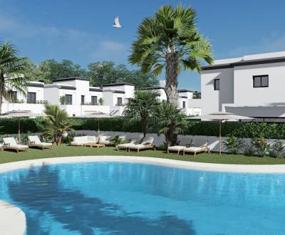 ŠPANIELSKO exluzívna rezidencia v Gran Alacant, 3i bungalovy, 285.000€