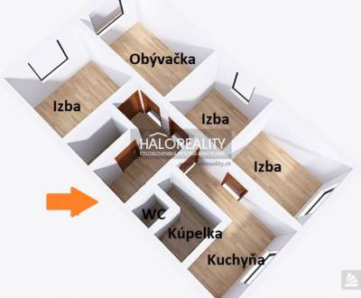 Predaj, štvorizbový byt Piešťany, ul.Teplická
