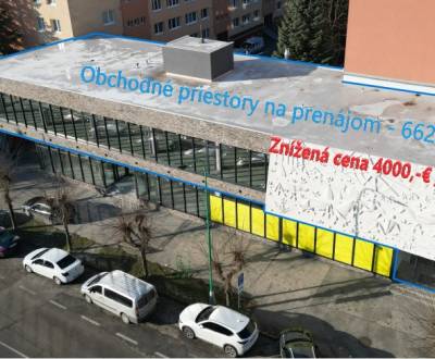 Ponúka na prenájom obchodné priestory v Myjave