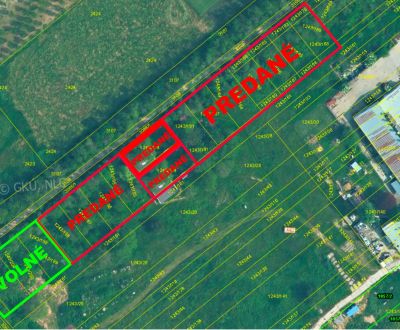 Rezervované Posledné 3 komerčné pozemky na predaj Báhoň 45 Eur m²