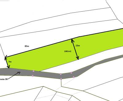Predaj: Krásny slnečný rekreačný pozemok 1081m2 v Terchovej