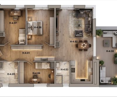 Znížená cena na predaj 4- izbový byt 114,35 m2 v novostavbe Bolešov