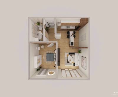 Na predaj 2 -izbový byt 59,99 m2 s predzáhradkou, novostavba Bolešov