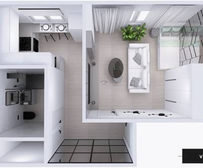 Na predaj 1 izbový byt s parkovaním, Komenského 13, Košice