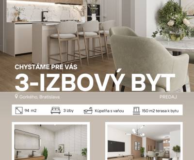 Na predaj exkluzívny 3-izbový byt po kompletnej rekonštrukcii 