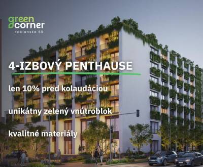 4 izbový penthouse 165m² | Greencorner | Bratislava-Nové mesto