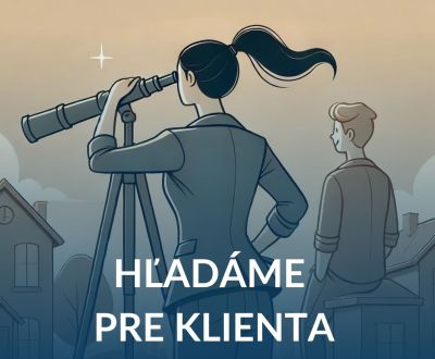 Hľadáme pre klienta rekreačný pozemok.