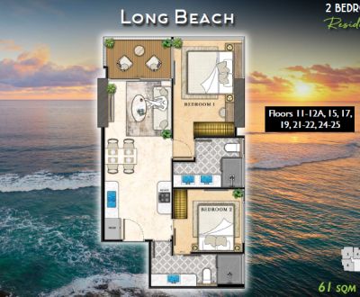 2 SPÁLŇOVÝ APARTMÁN B1 THE RIVIERA CALIFORNIA PATTAYA