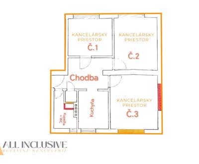 ALL INCLUSIVE I KANCELÁRSKE PRIESTORY 60,25 M2 NA PRENÁJOM - GALANTA