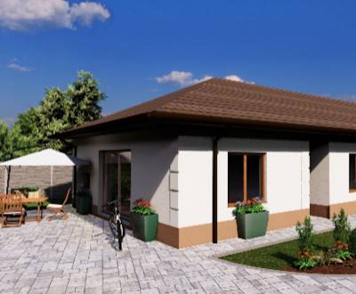 * novostavba moderného 4i domu, Vlčany, centrum