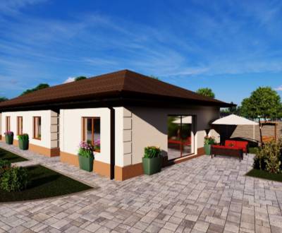 * novostavba moderného 3i domu, Vlčany, centrum