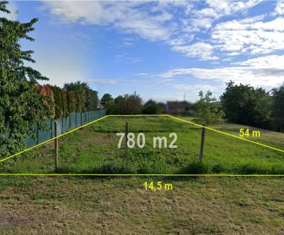 Stavebný pozemok 780 m² – Brunovce, okres Nové Mesto nad Váhom