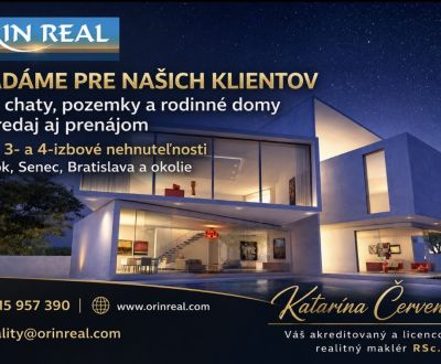 Hľadáme byty 1,2,3,4 izbové pre naších klientov!