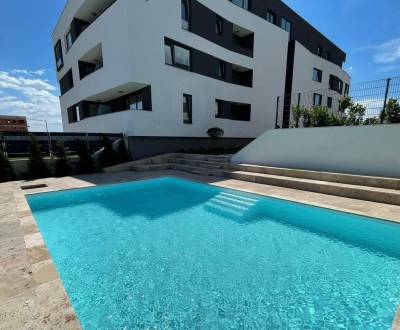 Prenájom 2 izb.byt s bazénom,loggiou a garážou,60m2,Novostavba-Rovinka