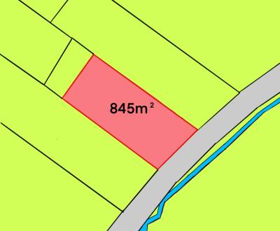 Predám Stavebný pozemok Čereňany, 845 m2