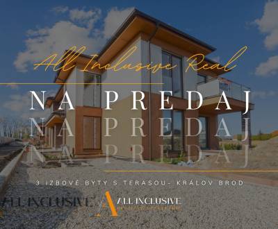 ALL INCLUSIVE I 3 IZBOVÉ BYTY S TERASOU, SO ZÁHRADOU + 2 PARK. MIESTA