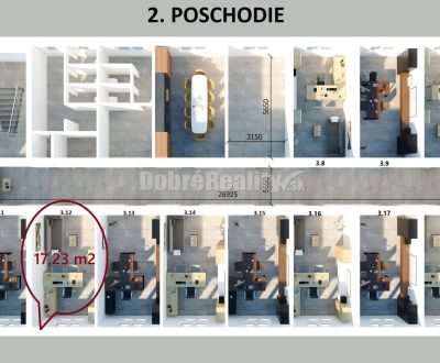 3 kancelárie s nepretržitým prístupom a parkovacím miestom v 3B Office