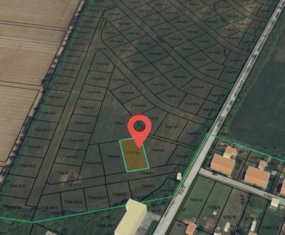 Investičný pozemok v obci Alekšince - Lahne, 790 m2, okr. Nitra 