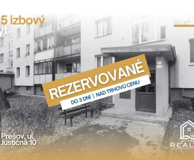 REZERVOVANÝ | 2,5 izbový byt, 64 m², Justičná 10, Prešov