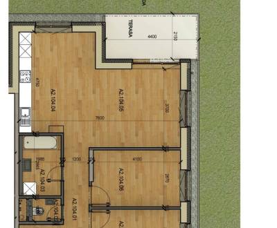 NOVOSTAVBA - Na predaj posledný 3izbový byt so záhradkou.