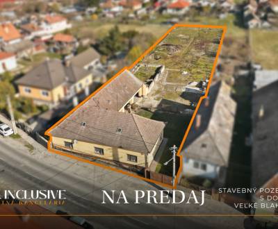 Na predaj 4-izb. RD s veľkým pozemkom, Veľké Blahovo