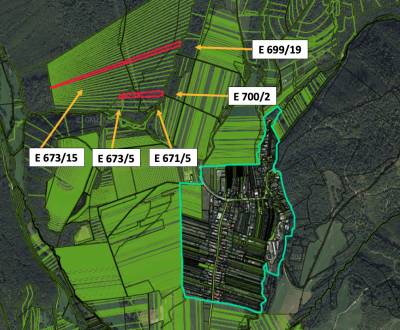 Nevidzany – 14.800 m2 ORNÁ PÔDA a LES 1/1