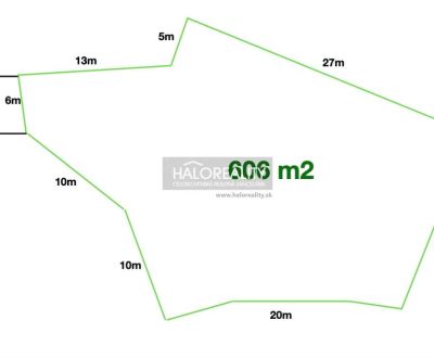Predaj, pozemok pre rodinný dom   606 m2 Bardejov