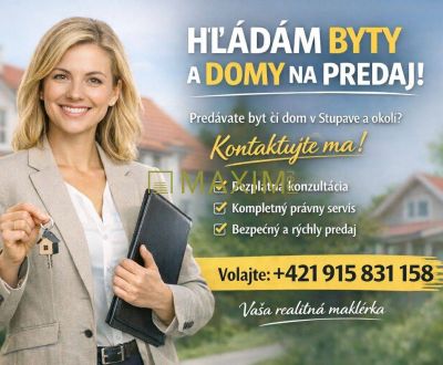 Byty,  domy, pozemky. 