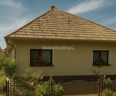 Dobré Reality ponúkajú priestranný rodinný dom s altánkom a s garážou 
