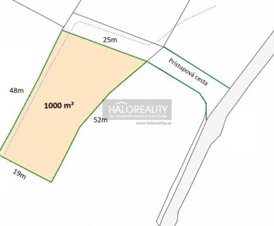 Predaj, pozemok   1002 m2 Nitra, Zobor