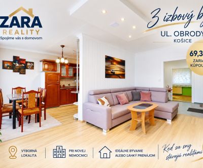 TERASA - ul. Obrody, 3 izb. byt, 69 m2. Zariadený. Kúpou voľný