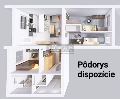 Predaj, štvorizbový byt Bratislava Rača, Dopravná  -...