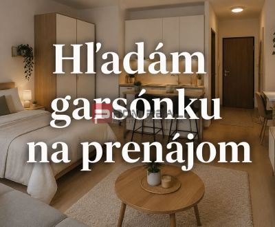 Hľadám 1 izb. byt alebo garsónku na prenájom.
