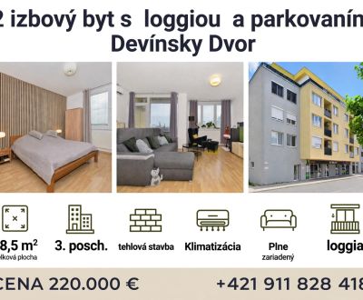 GRENTON | Byt pre život aj investíciu - Devínsky Dvor, 2 x parking