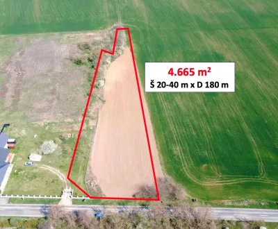 Ondrejovce – 4.665 m2 POZEMOK na rekreačnú chatu pri obci