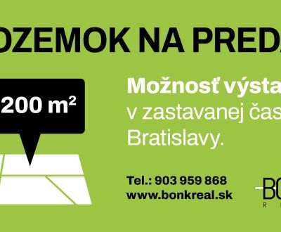 Predaj stavebný pozemok 2200 m2 v zastavanej časti BA Karlova ves.
