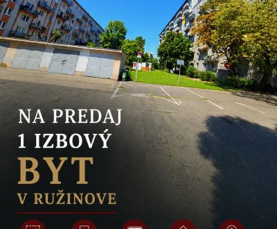 REZERVOVANÝ 1 izbový byt s výbornou dispozíciou v Ružinove 