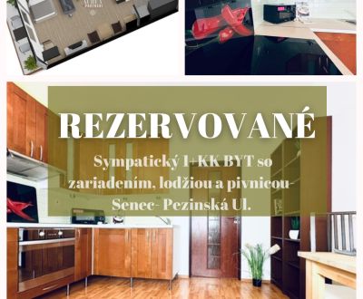 REZERVOVANÉ 1+KK BYT pripravený k nasťahovaniu-Senec Pezinská Ul