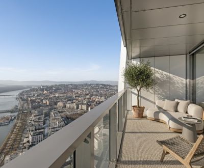 EUROVEA TOWER - Penthouse 4-izbový s výhľadom na Dunaj, 44.p.