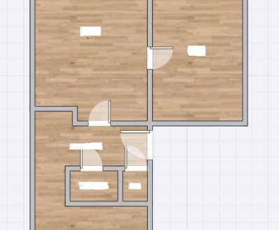 2-izbový byt  na predaj, Vráble - Kaška, 49 m2