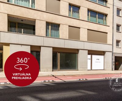  Dunajská obch. priestor 107 m2 z ulice, novostavba, garáž