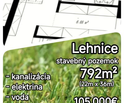 LEN U NÁS! - Posledný stavebný pozemok v obci Lehnice!