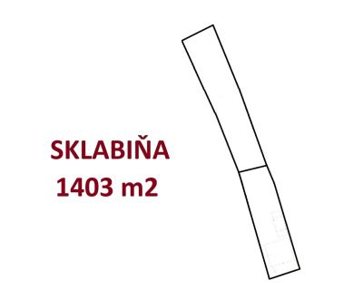 Stavebný pozemok 1403m2 - SKLABIŇA -7 km od mesta Martin 