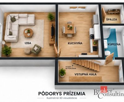 NA PRENÁJOM: 2-izbový byt v rodinnom dome s parkovaním – SNV
