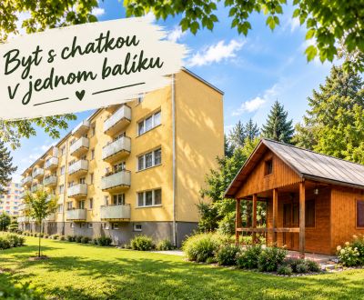 Super cena! 3i byt s parkovacím miestom a záhradnou chatkou