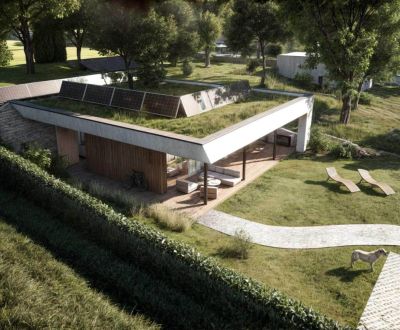 Energeticky úsporný podzemný rodinný dom s pozemkom, Častkovce
