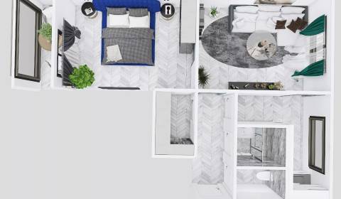 Vynikajúca lokalita: 2-izbový byt ul. Sokolovská, 53 m², loggia.