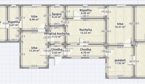 6-izbový dom na predaj, Vráble - Dyčka, pozemok 1451 m2