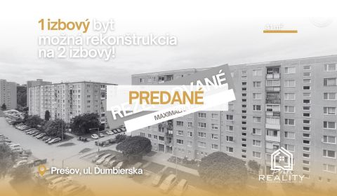 PREDANÝ - 1 izbový byt, 41 m² s možnosťou prerobenia na 2 izbový